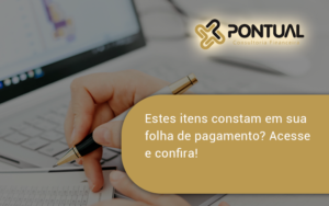 Estes Itens Constam Em Sua Folha De Pagamento Pontual - Pontual Consultoria Financeira