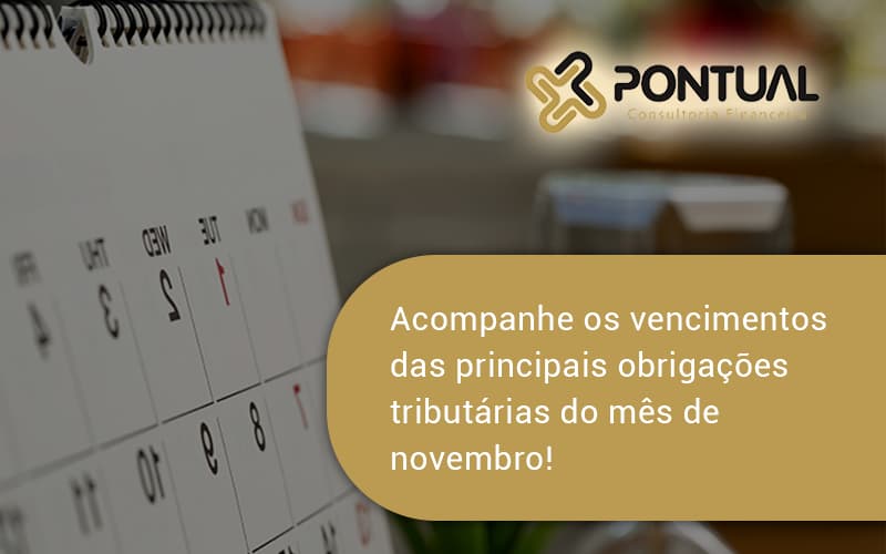 Acompanhe Os Vencimentos Pontual - Pontual Consultoria Financeira